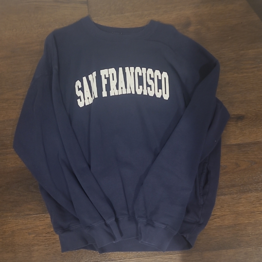 Brandy Melville Navy Blue San Francisco Sweatshirt